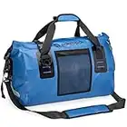 Earth Pak Waterproof Duffel Bag- Perfect for Any Kind of Travel, Lightweight, 50L &70L Sizes, Large Storage Space, Durable Straps and Handles, Heavy Duty Material to Keep Your Gear Safe and Secure (Blue, 50L)