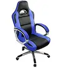 IntimaTe WM Heart Sedia Gaming Economica, Sedia da Ufficio Ergonomica Poltrona Ufficio con Altezza Regolabile, con Supporto Lombare, Seduta Larga,Blu