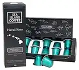 Hawaii Kona - Nespresso Compatible Coffee Pods | 100% Authentic Hawaiian Kona Capsules | Medium Dark Roast | Aluminium Recyclable Capsules (10 Pods)