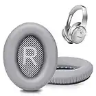 Premium Replacement Ear Pads for Bose QC35 & QC35ii Headphones Made by GEVO- Comfortable Adaptive Memory Foam and Extra Durable - Fits QuietComfort 35 & 35ii / SoundLink 1&2 AE（Over-Ear） (Silver)