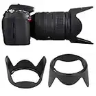 HB-50 Portable Bayonet Lens Hood, Professional Camera Lens Shade for Nikon for Nikkor AF-S 28-300mm F3.5-5.6G ED VR Lens