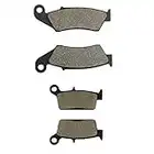 SOMMET Pastillas de Freno Delanteras + Traseras para Honda CR 125 R / CR 250 R/CR 500 R (1995-2001)