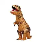 NBMNN Halloween Costume de fête de dinosaure gonflable adulte Robe drôle Costume de dinosaure brun Costume de dinosaure gonflable Costumes gonflables Tyrannosaurus (120-150CM)