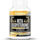 Supplément de bêta ecdystérone 1200 mg | Augmente la masse musculaire maigre, la performance physique, la force et la synthèse des protéines, 98% de pureté maximale formulée (1 Pack)