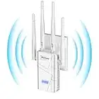 2023 Release WiFi Extender Signal Booster for Home - up to 10000 sq.ft Coverage, Wireless Internet Repeater - Long Range WiFi Booster and Signal Amplifier w/Ethernet Port, 1-Tap Setup, 2.4GHz