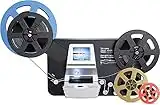 Kedok 8mm & Super 8 Reels to Digital MovieMaker Pro Film Digitizer,Film Scanner,Converts Frame by MP4 Files, with 2.4'' Screen, Viewing Saving on SD Card(Included) for 3''5''7''9'' Reels