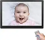 TEKXDD Digital Photo Frame, 10.1 Inch Digital Picture Frame 1280 * 800 IPS HD 16:10 Display, Electronic Picture Frame Support Remote Control/Auto-Rotate/Image Preview/Video/Calendar Clock (Black)