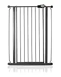 Safetots Extra Tall Metal Safety Gate Pressure Fit Slate Grey, 75cm - 83cm