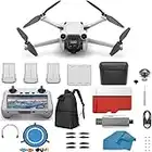 DJI Mini 3 Pro (DJI RC) - & Fly More Kit Lightweight and Foldable 34-min Flight Time Camera Drone Bundle with Built in Monitor, with 128 GB SD, 3.0 USB Card Reader, Landing Pad, Backpack and More