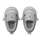 Feionusin Shark Slides Unisex Men Women Waterproof Winter Warm Plush Comfy Sandals Non-Slip Thick Sole Cute Slippers Indoor & Outdoor