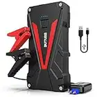 BuTure Booster Batterie - 1500A 13800mAh Portable Jump Starter (Jusqu’à 6.0L Essence/5.0L Gazole) Démarrage de Voiture avec Pinces de s?reté intelligentes, Sorties QuickCharge 3.0, Lampe à LED (1500A)