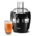 Philips Viva Collection Compact Juicer with Quick Clean Technology, 1.5 Litre, 500 W - Black - HR1832/01 [Energy Class A]