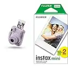 Instax mini 11 Camera, Lilac Purple & Mini Film, 20 Shot Pack