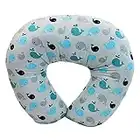 NurSit Basic Nursing Pillow and Positioner, Whales Print 1 Count (Pack of 1)