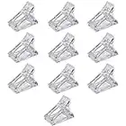 10 pcs de clips de uñas para construcción rápida de gel de uñas de polietileno, kit de extensión de gel de polidedo para manicura