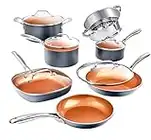 Gotham Steel Pots and Pans Set 12 Piece Cookware Set with Ultra Nonstick Ceramic Coating by Chef Daniel Green, 100% PFOA Free, Stay Cool Handles, Metal Utensil & Dishwasher Safe - 2023 Edition