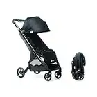 Ergobaby Metro+ Compact Baby Stroller, Lightweight Umbrella Stroller Folds Down for Overhead Airplane Storage (Carries up to 50 lbs), Car Seat Compatible, Black