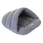 UEETEK Tapis de couchage doux et chaud pour chien ou chat - Pour dormir - Taille S (gris)