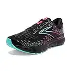 Brooks Women's Glycerin 20 Neutral Running Shoe - Black/Blue Light/Pink - 7.5 Medium