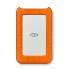 LaCie Rugged Mini, 1 To, Portable 2.5", Disque Dur Externe pour PC et Mac, Résistant aux Chocs, Chutes et à la Pression, avec USB-C sans câble USB-A, services Rescue valables 2 ans (LAC301558)