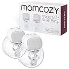Momcozy S9 Pro Hands Free Wearable Breast Pump of Longest Battery Life & LED Display, Double Portable Electric Breast Pump with 2 Modes & 9 Levels - 24mm, 2 Pack Gray