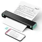 Itari Portable Thermal Printer Wireless Travel - Bluetooth Printer for Phone, Small Mobile Printer for Laptop, Compact Inkless Printer for Vehicle School Office, Support 8.5" X 11" Letter Paper