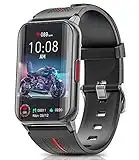 Smartwatch da uomo donna, 1.57'' orologio intelligente con monitor di frequenza cardiaca, ossido di angre, pressione arteriale, impermeabile IP68 bracciale di attività per Android e iOS