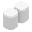 Sonos One (Gen 2) Two Room Set Voice Controlled Smart Speaker with Amazon Alexa Built in (2-Pack White)