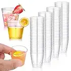 Hejo 100 Stück Plastik Schnapsgläser, 3cl/30ml Shotgläser, Plastikbecher, Schnapsbecher aus PS - Material, Wiederverwendbarer Trinkbecher für Partys, Weihnachten