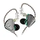 KZ ZSX Auriculares híbridos 5BA 1DD Conductor 5 equilibrados y 1 dinámico Auriculares Monitor de oído Audifonos KZ para músico Baterista(Cian, sin micrófono)