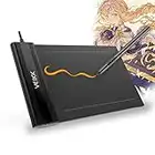 VEIKK S640-2022 Graphic Drawing Tablets 64 inches Ultra Thin and Pocket Pen Tablet with 8192 Levels Passive Pen Digital Drawing Pad for Computer on Linux/Windows/Mac OS/Android (v6)