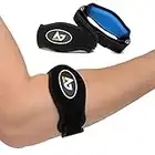 AetherGear Tennis Elbow Brace (2 pack) for Tendonitis, Forearm Brace Support Band with Compression Pad and Elbow Strap Wrap for Golfers and Tennis Elbow and Bursitis Elbow Brace for Women and Men