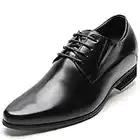 CHAMARIPA Men's Oxford Height Increasing Elevator Shoes Tuxedo Dress Shoes Genuine Leather 3.15'' Taller H62D11K011D