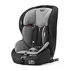 Kinderkraft Seggiolino Auto SAFETY FIX, con Isofix, Poggiatesta Regolabile, per Bambini da Gruppo 1/2/3, 9-36 Kg, Grigio