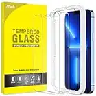 JETech Screen Protector for iPhone 13 Pro Max 6.7-Inch, Tempered Glass Film with Easy-Installation Tool, 2-Pack