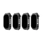 Freewell Photographie à Exposition Longue - Série 4K - Filtres pour Objectif d'appareil Photo 4Pack ND128, ND256, ND400, ND1000 Compatibles avec Mavic 2 Pro Drone