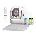 PETKIT Self Cleaning Cat Litter Tray, PURA MAX Automatic Cat Litter Box, 76L Extra-Large Capacity, Odor Control, APP Control, Safety Protection Robot Litter Box for Multiple Cats with Mat & Liners