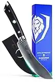 DALSTRONG Skinning & Boning Knife - 5.5 inch - Gladiator Series Elite - Forged German High-Carbon Steel - w/Sheath - Razor Sharp Meat Cutting, Carving, Trimming, Deboning Kitchen Knife - NSF Certified