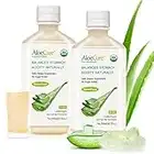 AloeCure Pure Aloe Vera Juice USDA Certified Organic, Natural Flavor Acid Buffer, 2x500ml Bottle, Processed Within 12 Hours of Harvest to Maximize Nutrients, No Charcoal Filtering-Inner Leaf