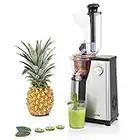 Extracteur de Jus de Fruits et Légumes vertical GSX18 H.Koenig Centrifugeuse Vitamines sans BPA - Large ouverture - Pression douce - 60 tours - Fonction Inverse - Moteur silencieux - 400 W