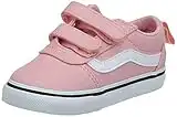 Vans Ward V, Zapatillas de Deporte Unisex niños, Canvas Powder Pink White, 21 EU