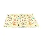 KandyToys Folding Wild Life Baby Play Mat | Thick Padded XPE Baby Crawl Mat | Waterproof | Safe