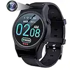 Hidden Camera Smart Watch Waterproof, Mini Spy Camera Sports Watch, 1080P Wearable Spy Cam, Video Audio Recorder Watch, Invisible Lens Bluetooth Smartwatch Compatible for Android iOS 32GB