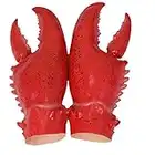 PARTY STORY Giant Lobster Claws Halloween Cosplay Costume Latex Animal Masks for Adults Party Decoration Props Red