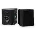 Fluance Elite High Definition 2-Way Bipolar Surround Speakers for Wide Dispersion Surround Sound in Home Theater Systems - Black Ash/Pair (SXBP2)