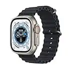 Apple Watch Ultra [GPS + Cellular 49mm] Smart Watch w/Rugged Titanium Case & Midnight Ocean Band. Fitness Tracker, Precision GPS, Action Button, Extra-Long Battery Life, Brighter Retina Display