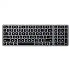 SATECHI Slim Teclado Bluetooth - Bluetooth 5.0 y Sinc Varios Dispositivos - para M2/ M1 MacBook Pro/Air, M2/ M1 iPad Pro/Air, M2 Mac Mini, iMac M1 (Cinza Espacial, diseño US inglés QWERTY)