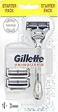 Gillette SkinGuard Sensitive Rasoir pour homme spécial peaux sensibles avec lames de rechange incluses 3 Lamette + 1 Rasoio