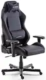 Robas Lund DX Racer 3 Chaise Gaming l'original, Siège de Bureau, avec fonction basculant Gamer PC tournable et réglable en hauteur Fauteuil de direction ergonomique, noir