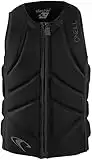 O'Neill Slasher Comp Watersports Waterski Jetski Wakeboarding Safety Impact Vest - Top Black - Minimal Bulk Design